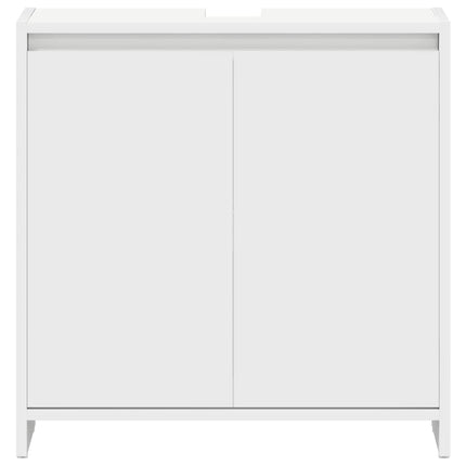 badeværelsesskab 60x33x61 cm konstrueret træ hvid