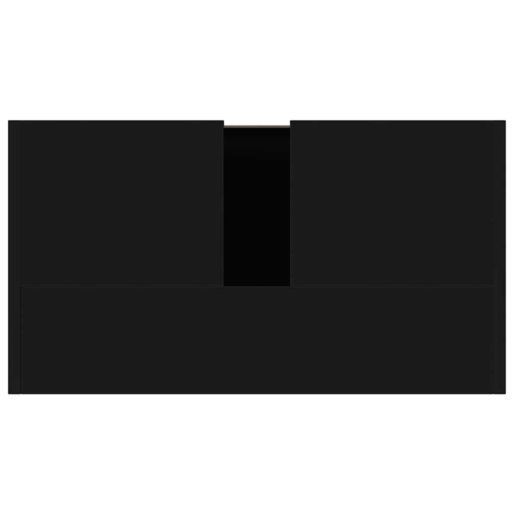 badeværelsesskab 60x33x61 cm konstrueret træ sort