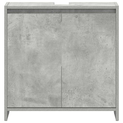 badeværelsesskab 60x33x61 cm konstrueret træ betongrå