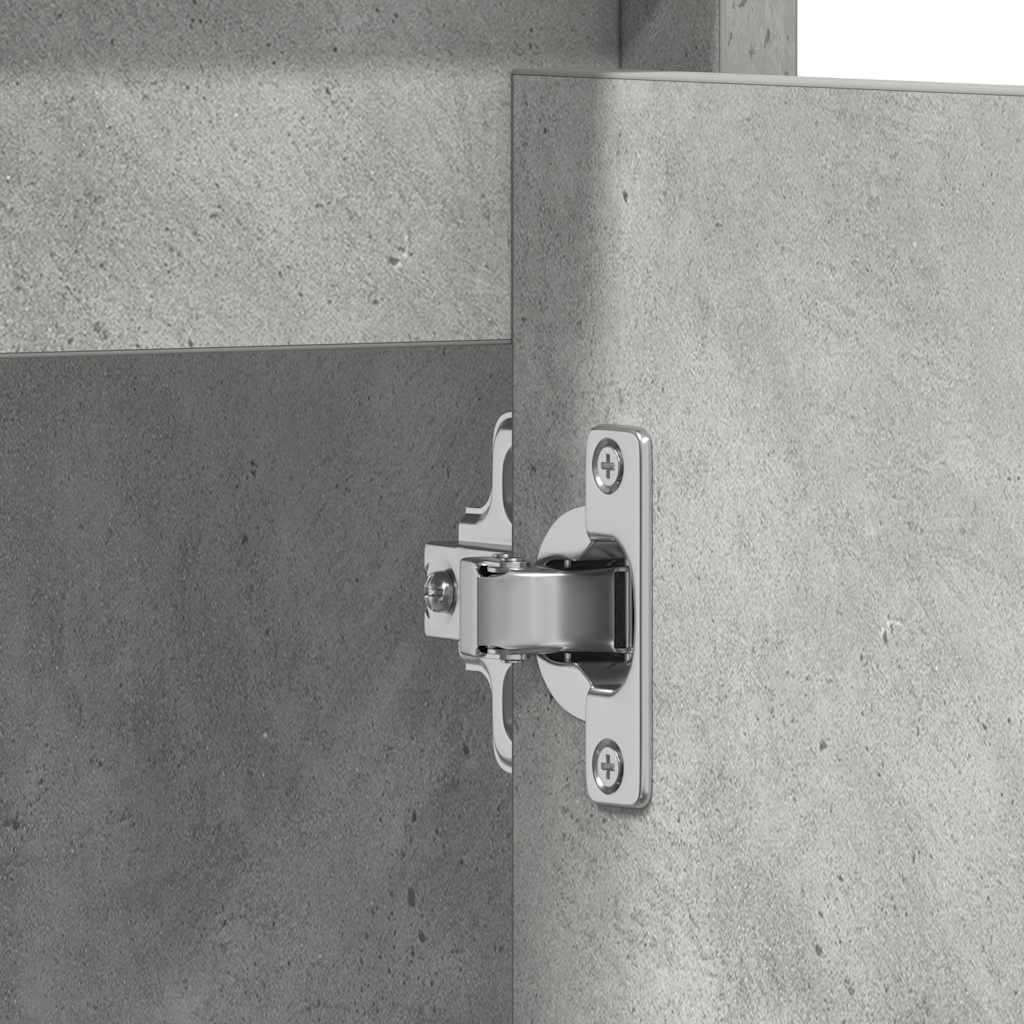 badeværelsesskab 60x33x61 cm konstrueret træ betongrå