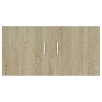 vægskab 80x39x40 cm konstrueret træ sonoma-eg