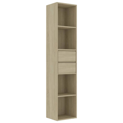bogreol 36x30x171 cm konstrueret træ sonoma-eg