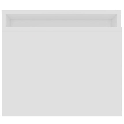 sofabordssæt 100x48x40 cm konstrueret træ hvid