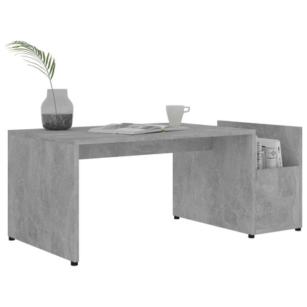 sofabord 90x45x35 cm konstrueret træ betongrå