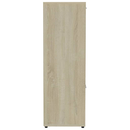 bogreol 90x30x90 cm konstrueret træ sonoma-eg