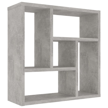 væghylde 45x16x45 cm konstrueret træ betongrå