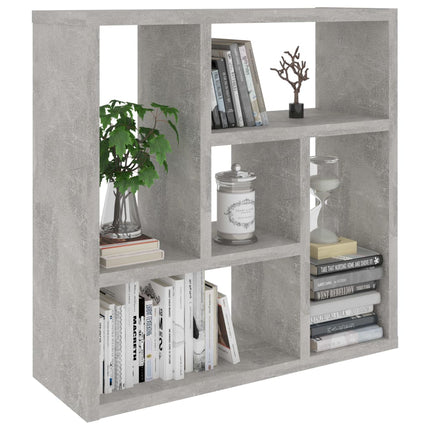 væghylde 45x16x45 cm konstrueret træ betongrå