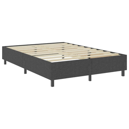 seng med boxmadras 180x200 cm stof mørkegrå