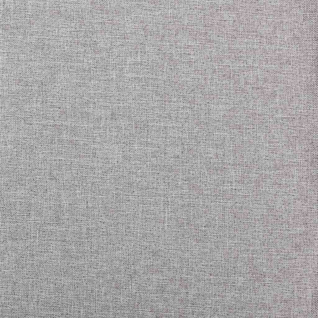 mørklægningsgardiner med øjer 2 stk. hør-look 140x245 cm grå