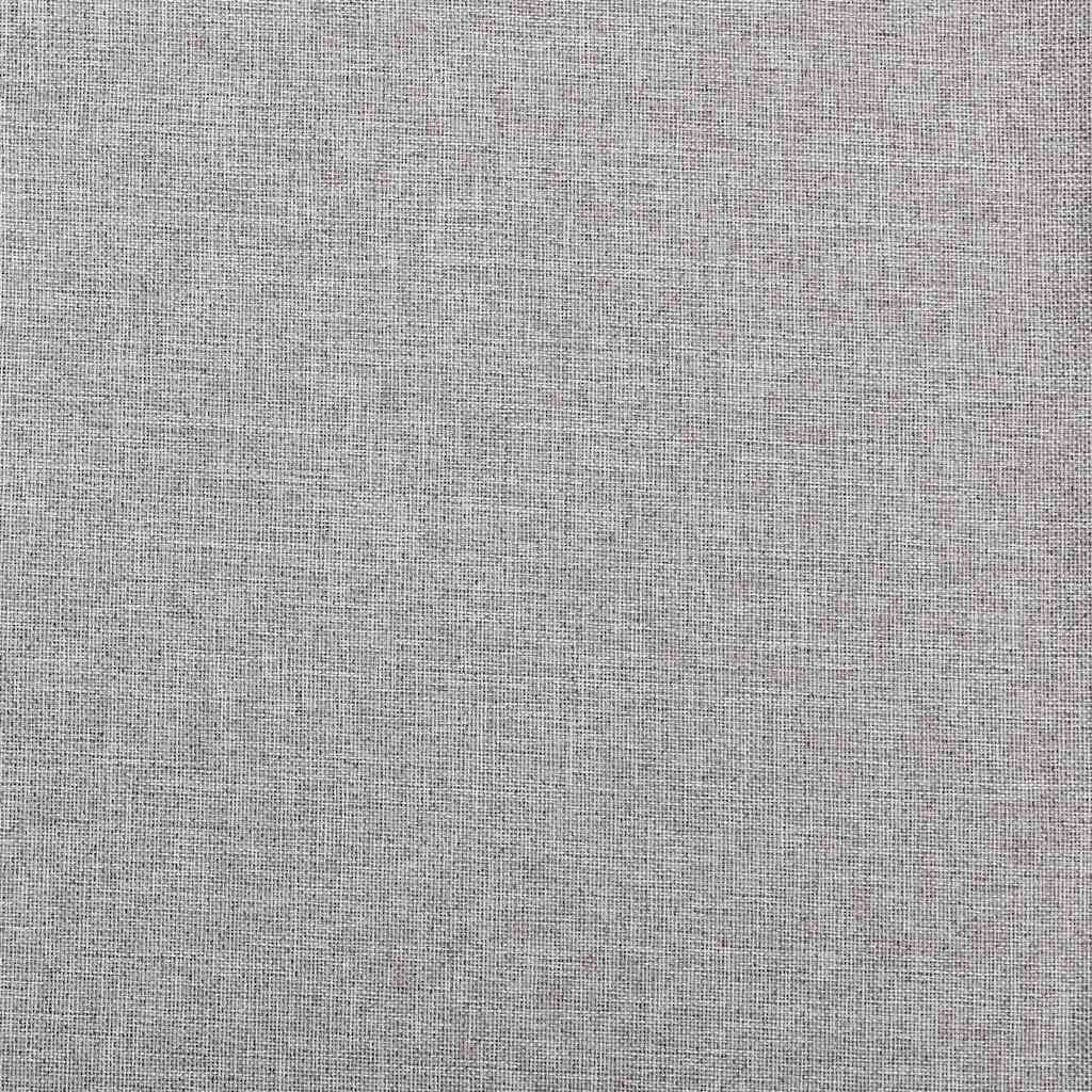 mørklægningsgardin med øjer 290x245 cm hør-look grå
