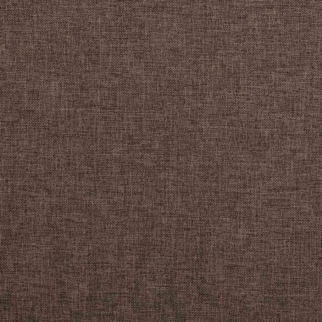 mørklægningsgardiner m. kroge 2 stk. hør-look 140x175 cm gråbrun