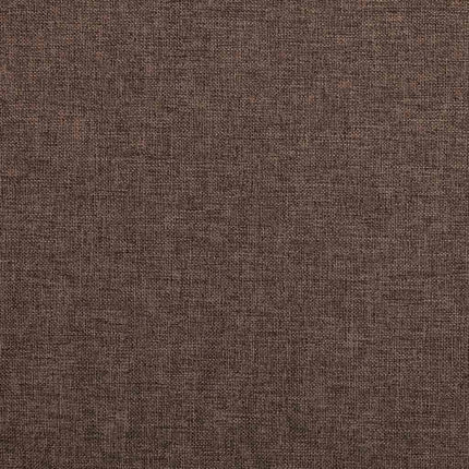 mørklægningsgardin med kroge hør-look 290x245 cm gråbrun
