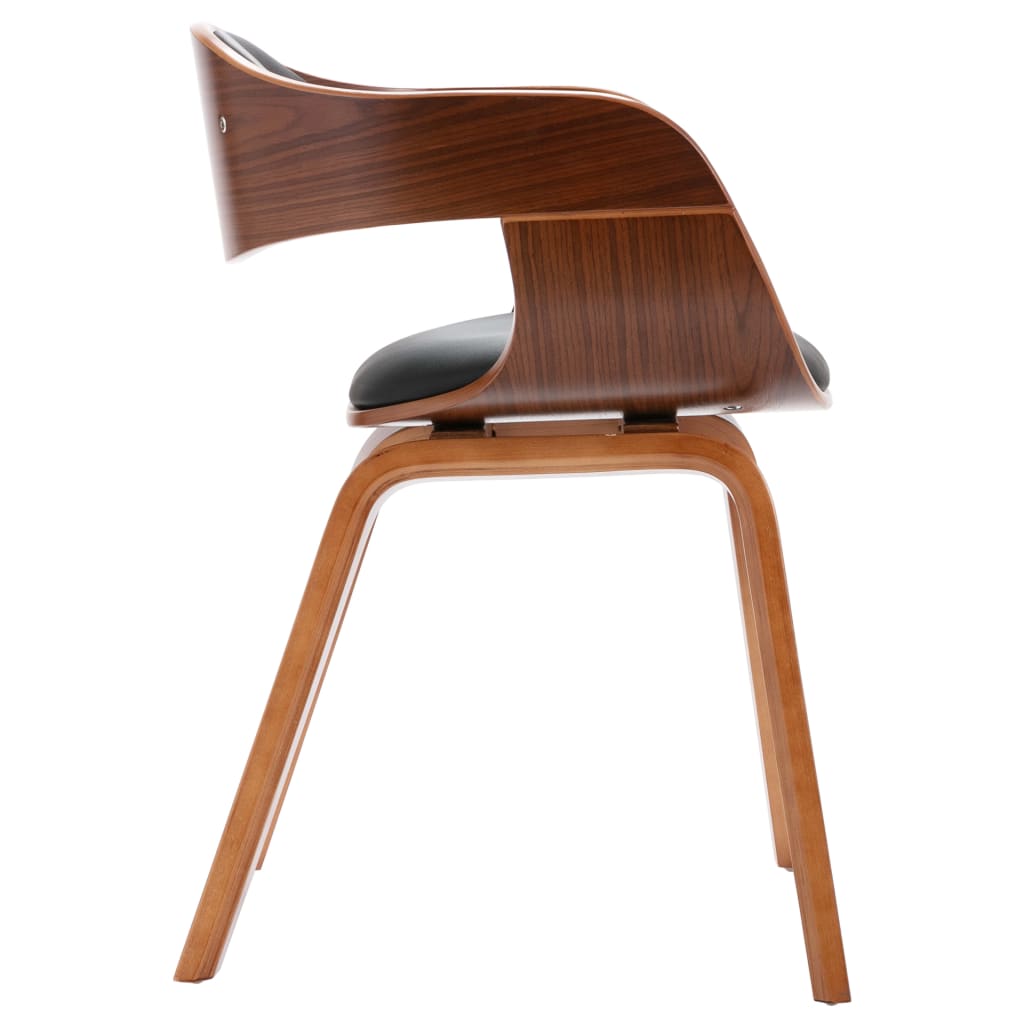 spisebordsstole 6 stk. bøjet træ og kunstlæder