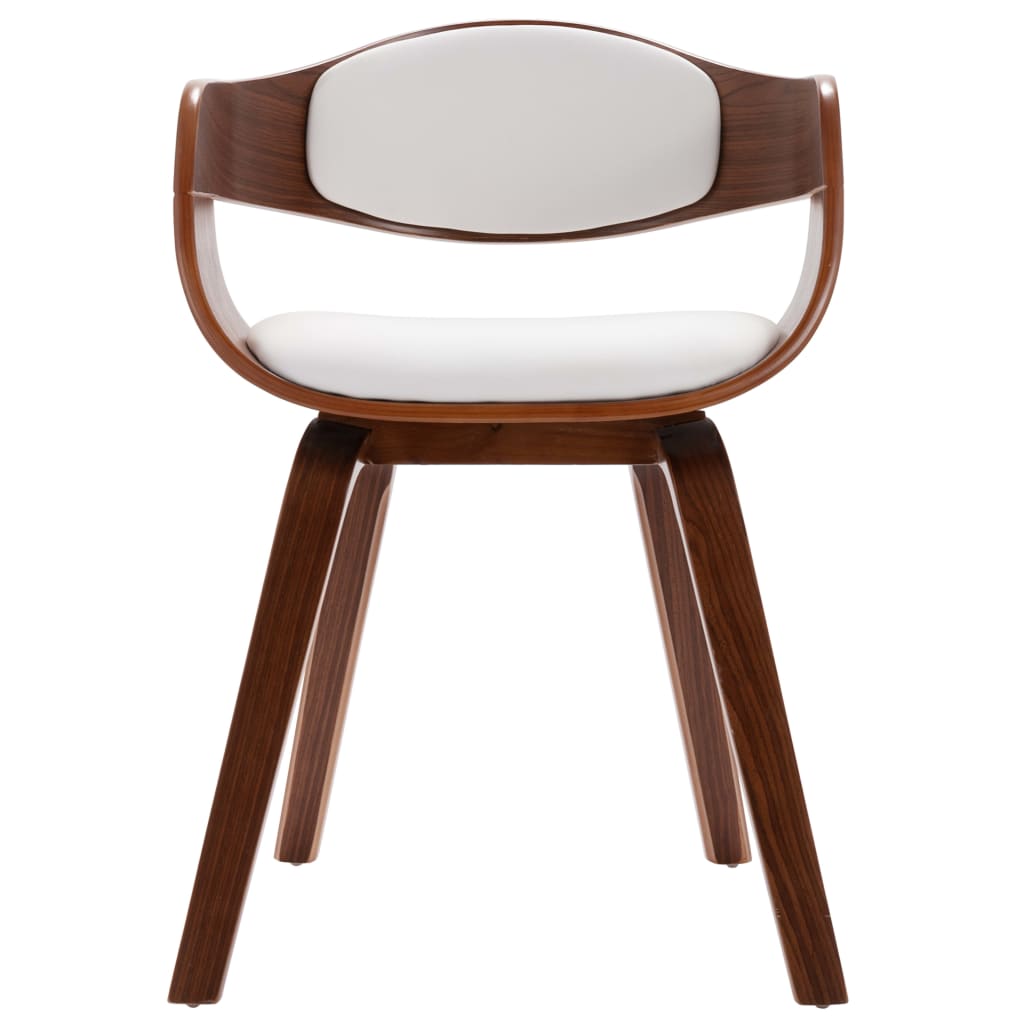 spisebordsstole 4 stk. bøjet træ og kunstlæder