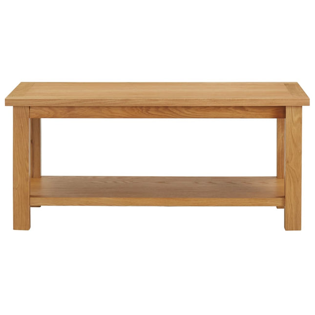 sofabord 90x45x40 cm massivt egetræ