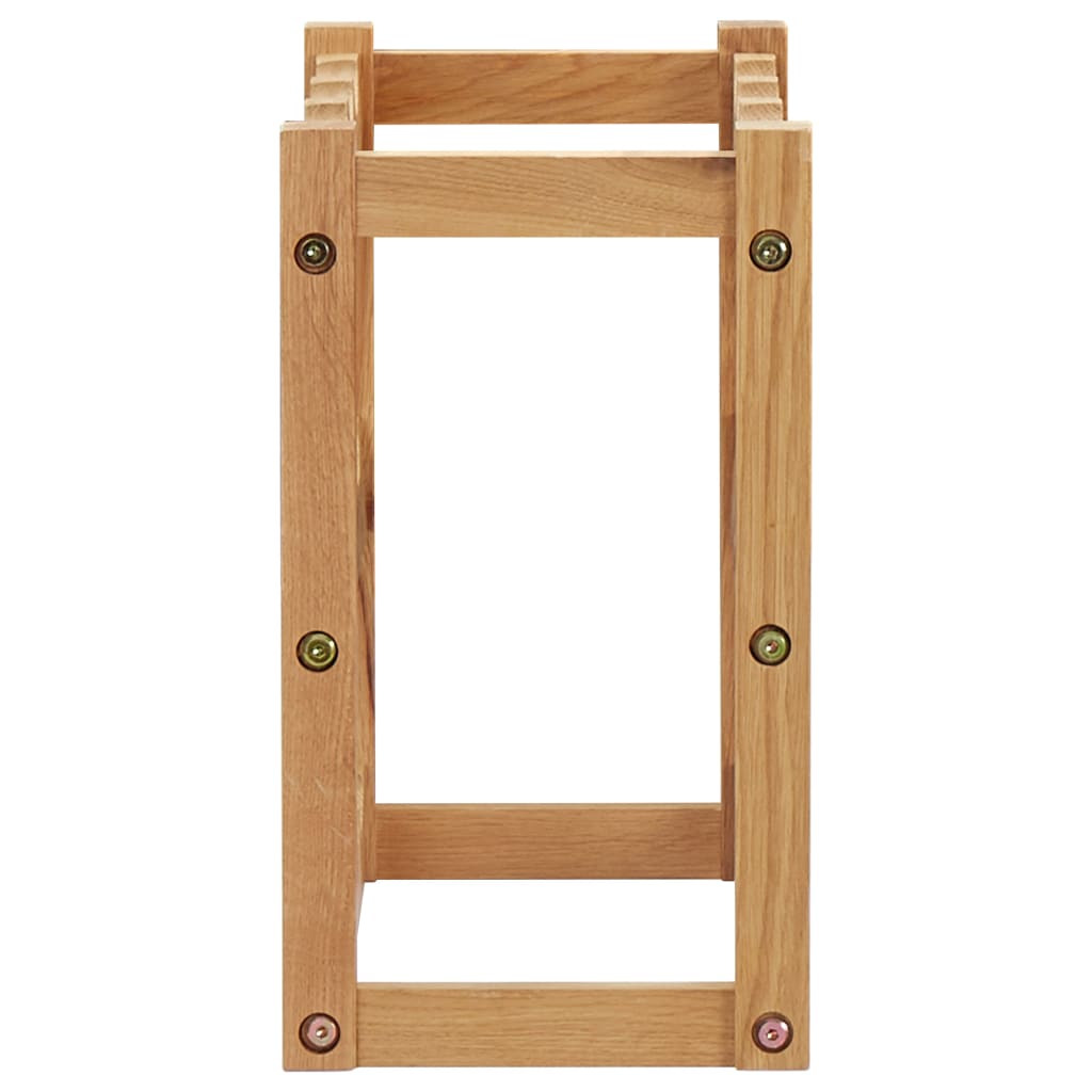 vinreol til 12 flasker 47x21x36 cm massivt egetræ