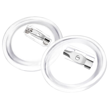 dele til badges med nål 100 sæt 25 mm akryl