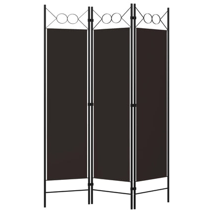 3-panels rumdeler 120x180 cm brun