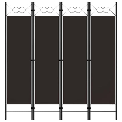 4-panels rumdeler 160x180 cm brun