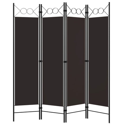 4-panels rumdeler 160x180 cm brun