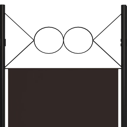 4-panels rumdeler 160x180 cm brun