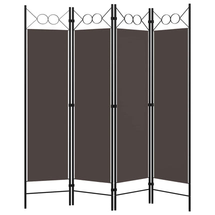 4-panels rumdeler 160x180 cm brun