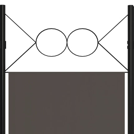 4-panels rumdeler 160x180 cm antracitgrå