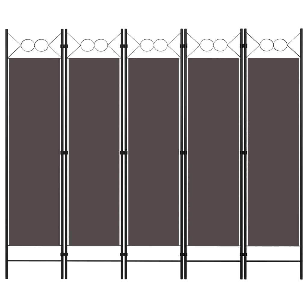 3-Panels Rumdeler 120 X 180 Cm - 5 / Antracitgrå