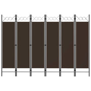 6-panels rumdeler 240x180 cm brun