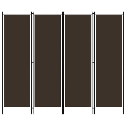 4-panels rumdeler 200 x 180 cm brun