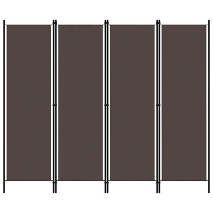 4-panels rumdeler 200 x 180 cm brun