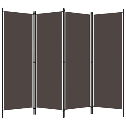 4-panels rumdeler 200 x 180 cm brun