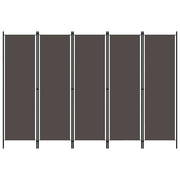5-panels rumdeler 250 x 180 cm antracitgrå