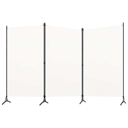 3-panels rumdeler 260x180 cm stof hvid