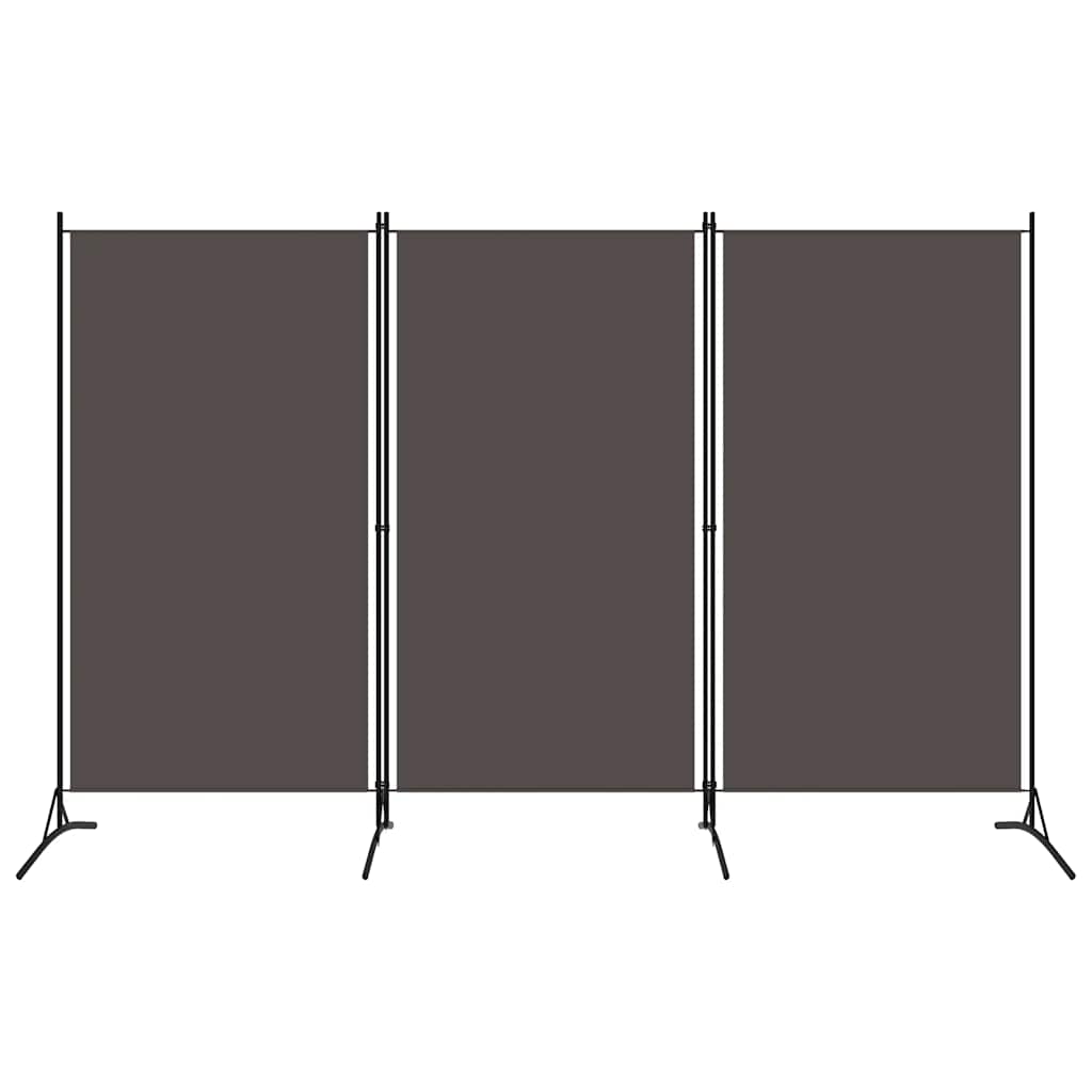 3-panels Rumdeler 260 X 180 Cm Antracitgrå - Vidaxl