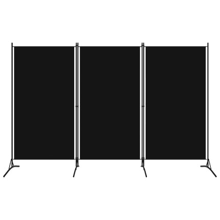 3-panels rumdeler 260 x 180 cm sort