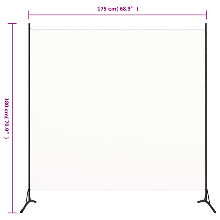 rumdeler 175x180 cm stof hvid