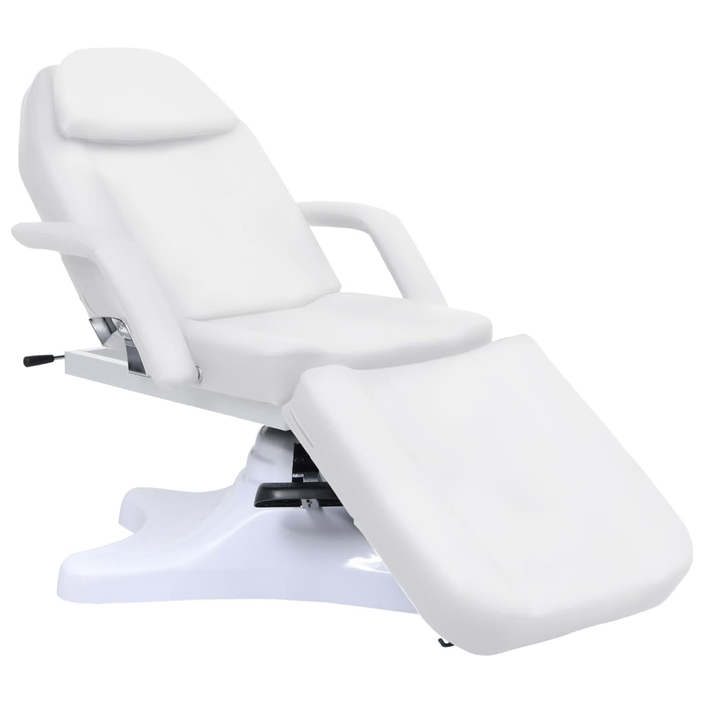 massagebord 180x62x(86,5-118) cm hvid