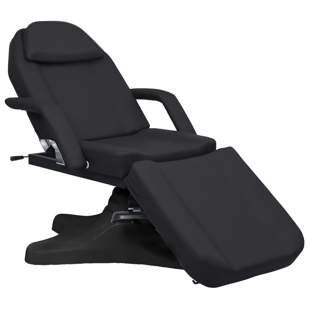 massagebord 180x62x(86,5-118) cm sort