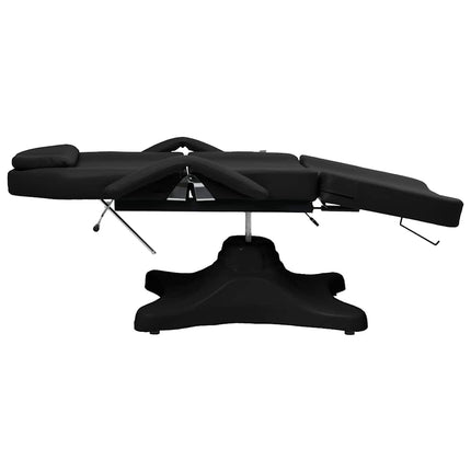 massagebord 180x62x(86,5-118) cm sort