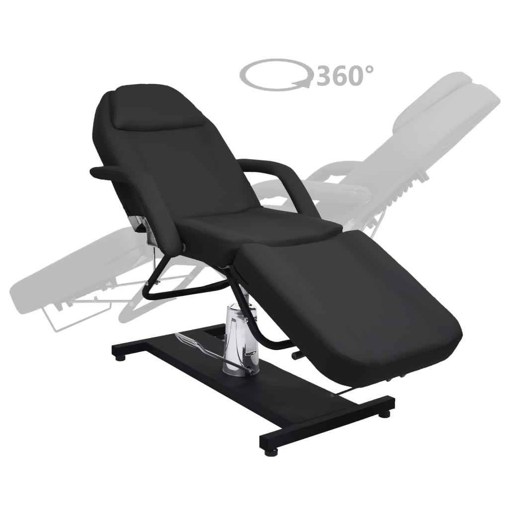 massagebord 180x62(87-112) cm sort