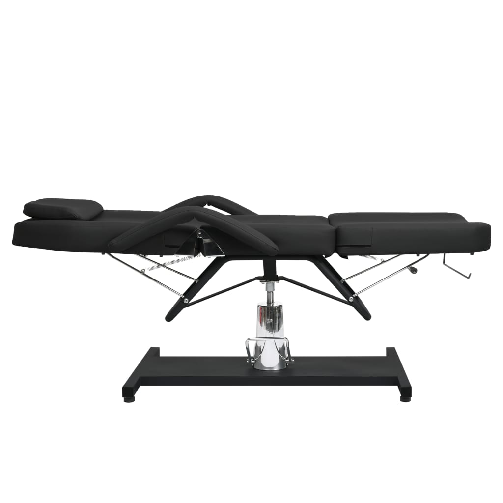 massagebord 180x62(87-112) cm sort