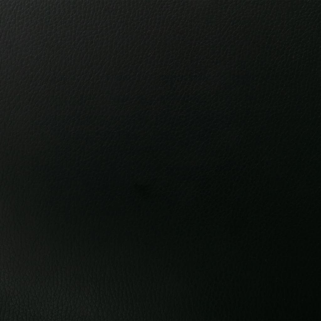 drejelige spisebordsstole 2 stk. kunstlæder sort