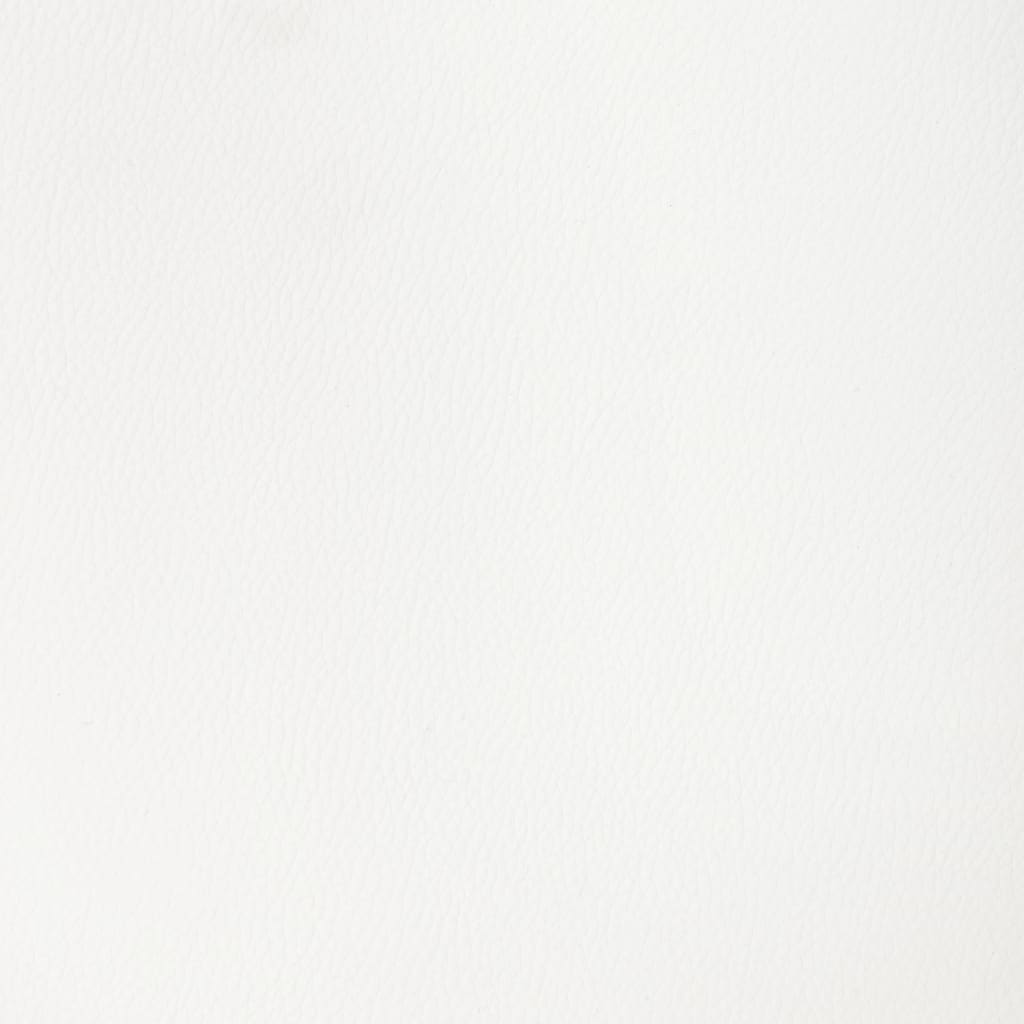 drejelige spisebordsstole 6 stk. kunstlæder hvid