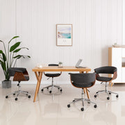 drejelige spisebordsstole 4 stk. stof grå