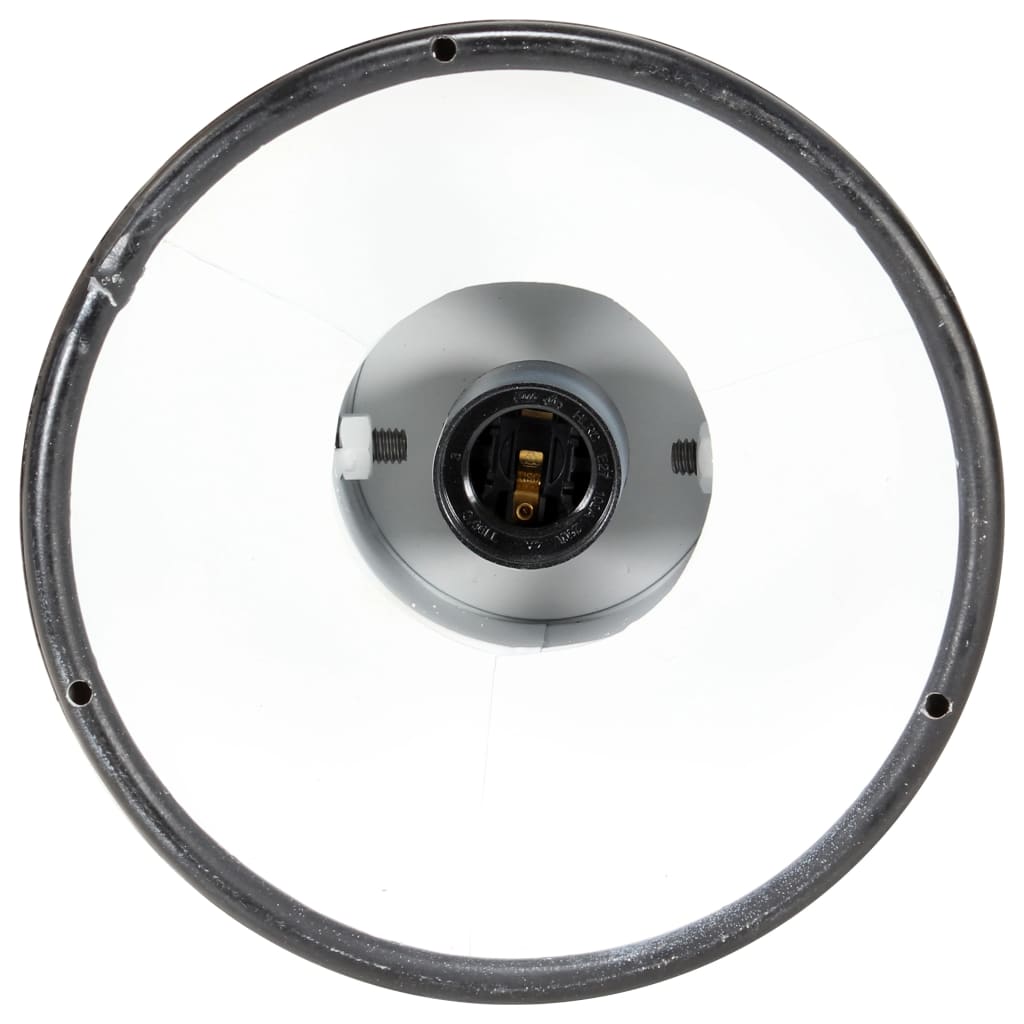 industriel loftlampe E27 mangotræ sort