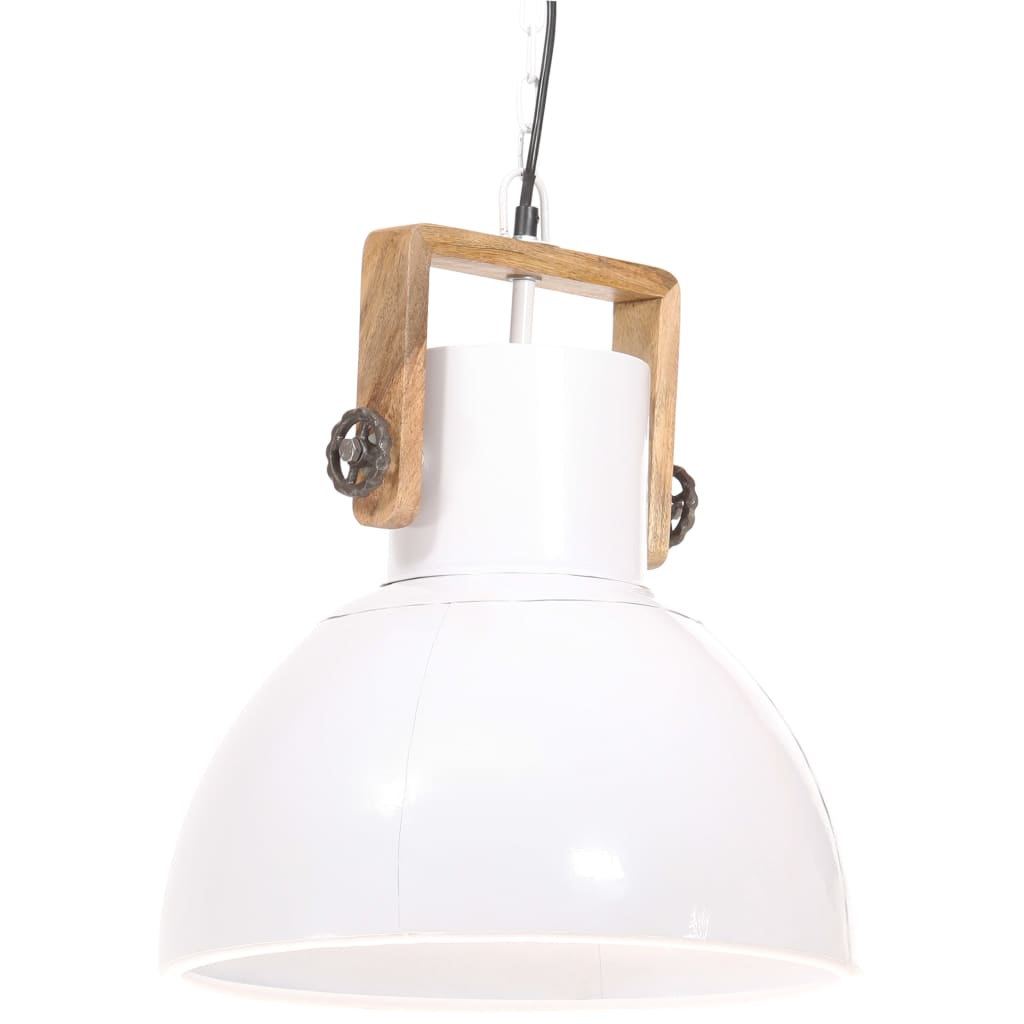 industriel hængelampe 25 W rund 40 cm E27 hvid