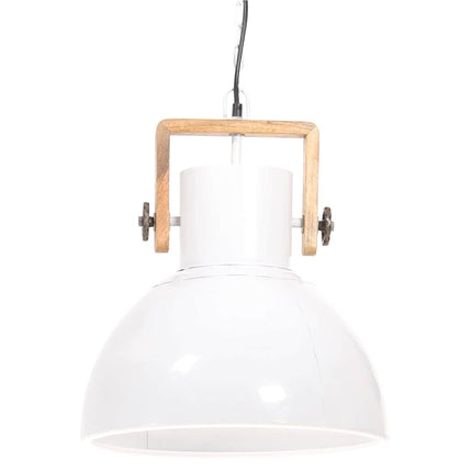 industriel hængelampe 25 W rund 40 cm E27 hvid