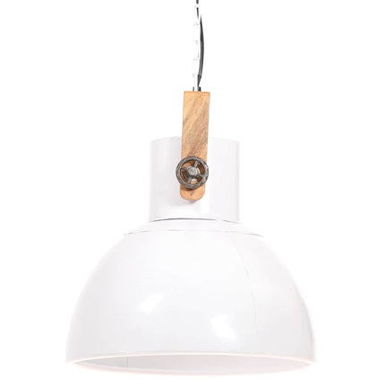 industriel hængelampe 25 W rund 40 cm E27 hvid