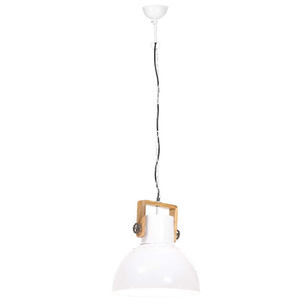 industriel hængelampe 25 W rund 40 cm E27 hvid
